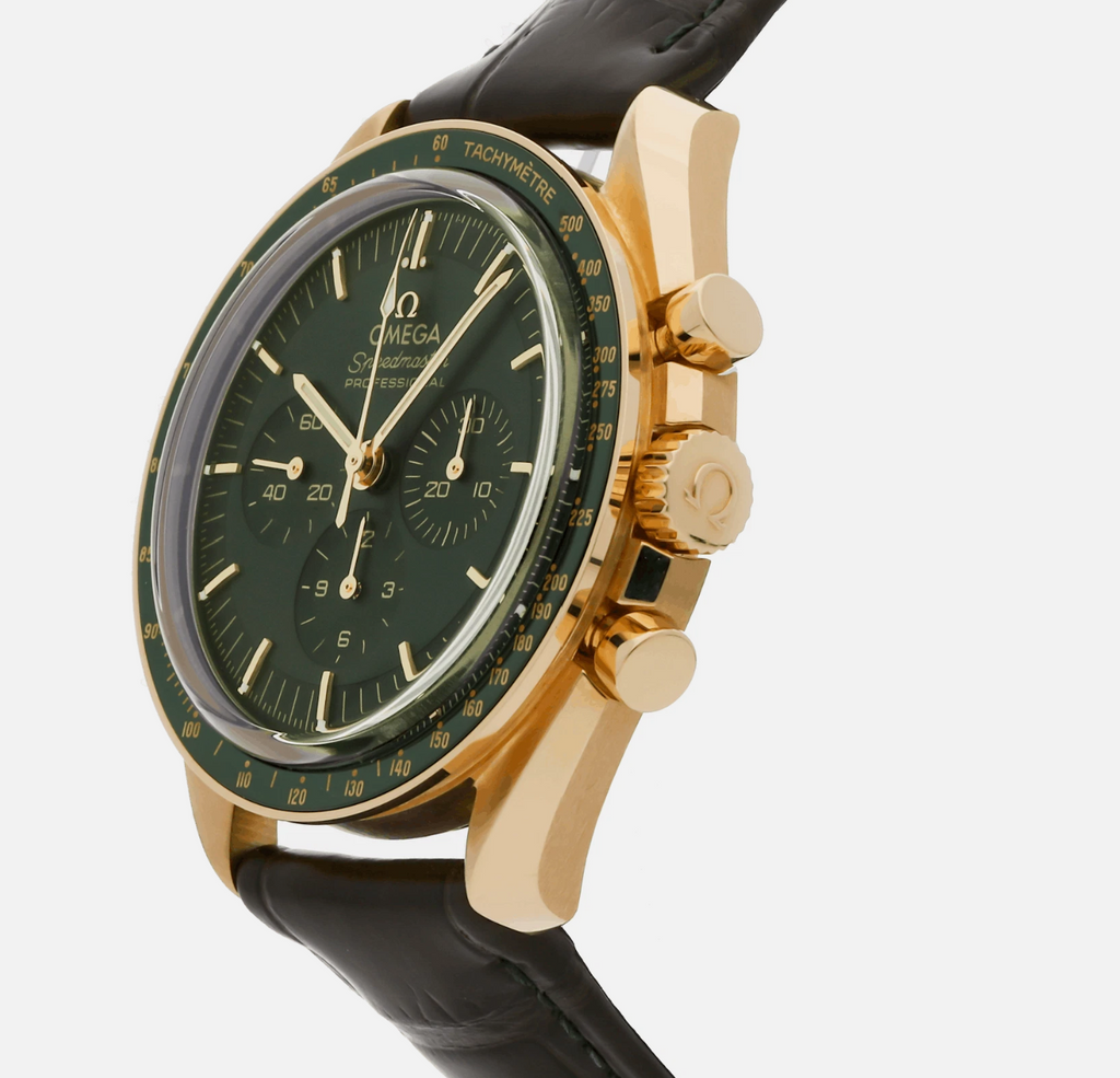 omega green moonwatch. 310.63.42.50.10.001