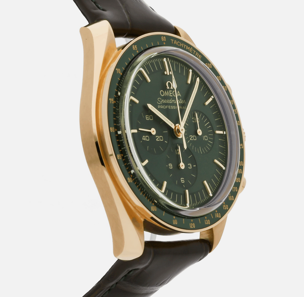 omega green moonwatch. 310.63.42.50.10.001